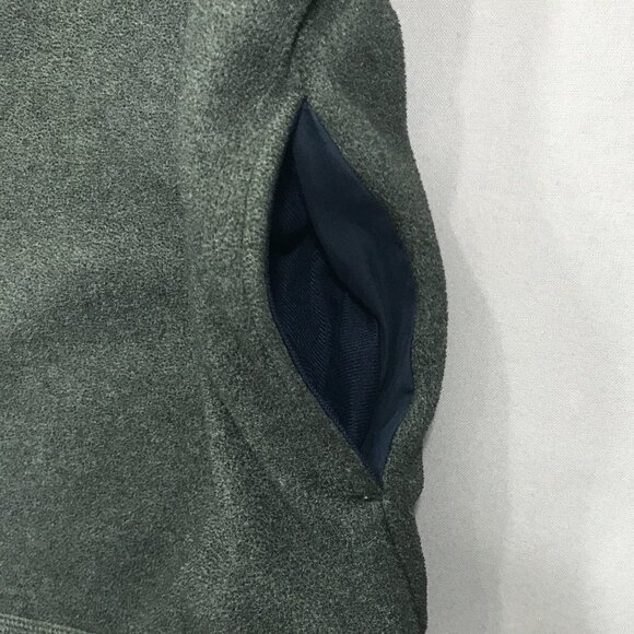 Sonoma Sport Sweatshirt Mens Large Gray & Navy Fleece Pullover 1/4 Zipper Pocket - Picture 10 of 14